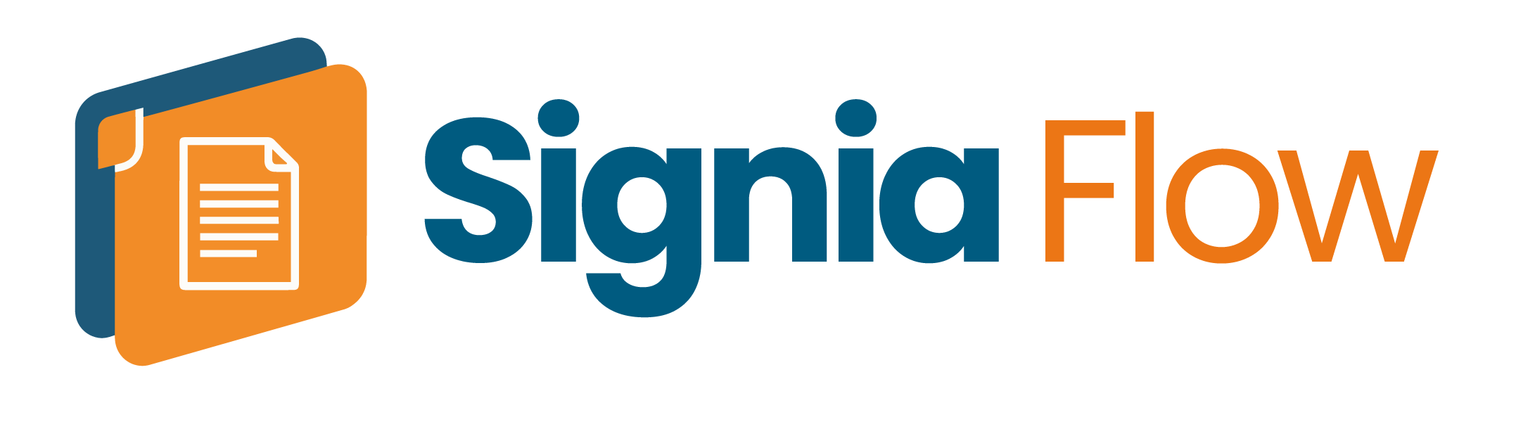 Logotipo Signia Flow